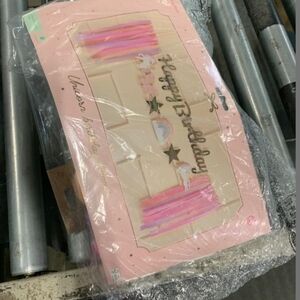 Pink Unicorn Birthday Banner